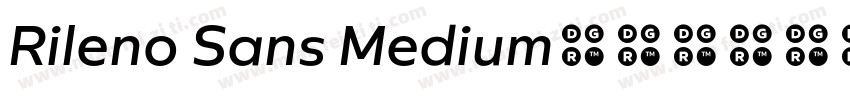 Rileno Sans Medium字体转换